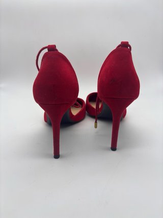 Zapatos Bershka tacón alto rojos talla 40