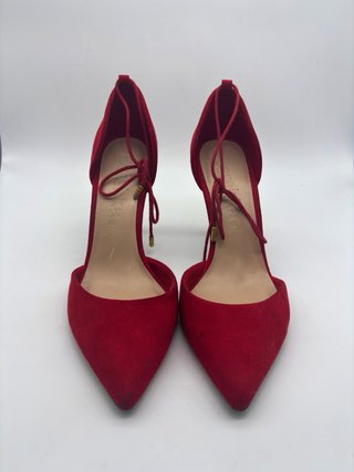 Zapatos Bershka tacón alto rojos talla 40