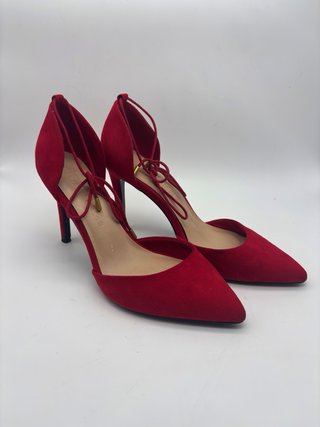 Zapatos Bershka tacón alto rojos talla 40