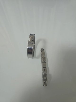 Pack 2 Pulseras Acero Inoxidable Hombre