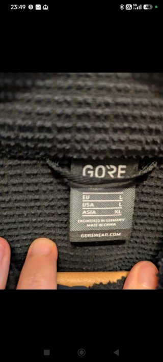 Chaqueta cortavientos Gore