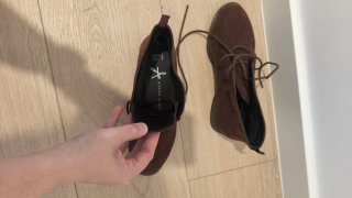 Botines burdeos con cordones