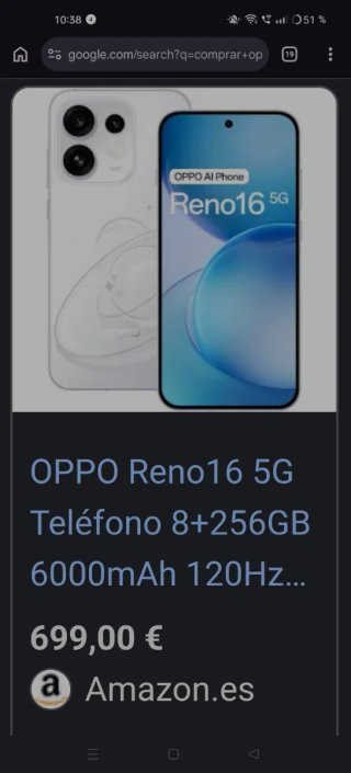 ¡OFERTA !✅ ¡ A ESTRENAR ! ✅ OPPO Reno 16F 5G 256GB