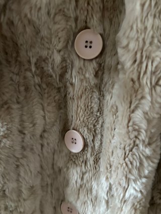 Abrigo pelo sintético Topshop crema