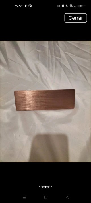 Lámpara pared aluminio bronce