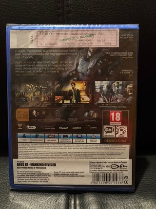 Jogo PS4 - "Deus Ex: Mankind Divided - Day One