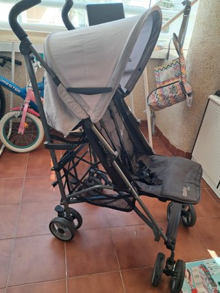Carrito Asalvo Baby negro/gris