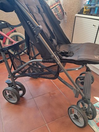 Carrito Asalvo Baby negro/gris