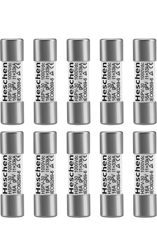 Pack 10 Fusibles Solares DC 1000V Heschen