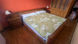 Cama madera maciza con mesitas (YA DESMONTADA)