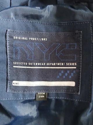 Chaqueta niño azul T.2 años