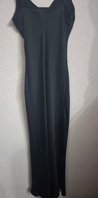 Vestido largo negro Zara