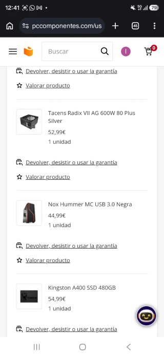 Ordenador sobremesa gaming negro