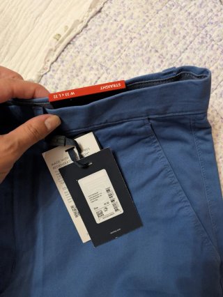 Pantalón Tommy Hilfiger Straight Azul W33 L32