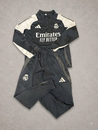 Chándal Real Madrid Adidas Gris Talla S