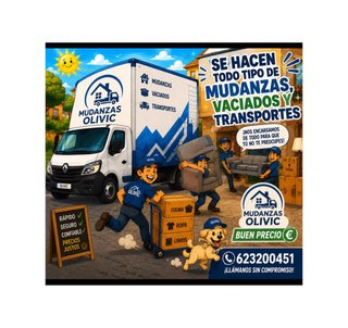 Mudanzas,vaciados y transportes .