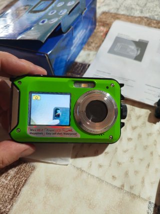 Cámara Acuática Verde Max 48MP Front LCD