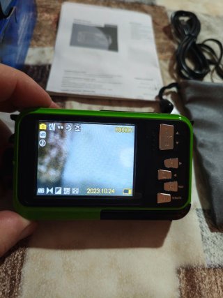 Cámara Acuática Verde Max 48MP Front LCD
