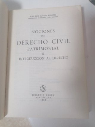 Libro Derecho civil patrimonial e introducción