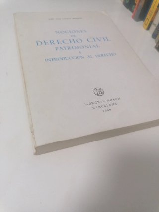 Libro Derecho civil patrimonial e introducción