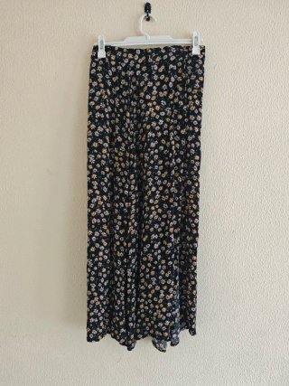 Falda larga floral Mango