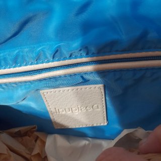 Bolso Desigual beige bordado sin estrenar