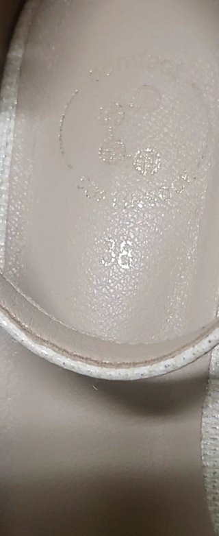 Zapatos Comfeet Beige/Oro Talla 38