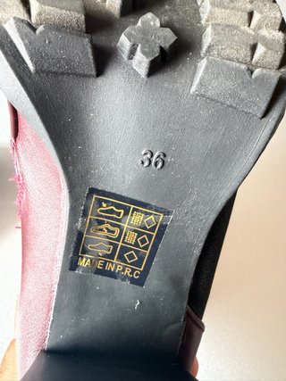 Botines de tacón burdeos