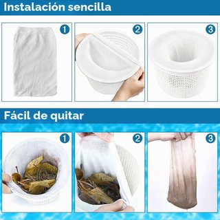 SIN ABRIR 20Pcs Calcetines Skimmer para Piscina