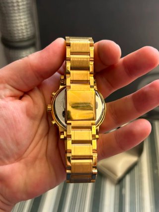 Reloj hombre dorado de cuarzo "G-Style"