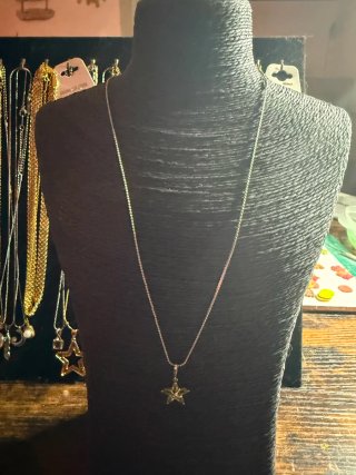 Colgante Estrella Peridoto Natural Plata