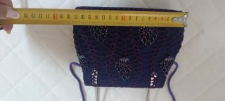 Bolso de fiesta morado con pedrería