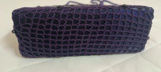 Bolso de fiesta morado con pedrería