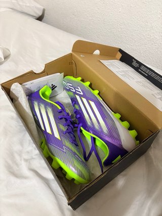 Botas Adidas F50 League Morado/Verde