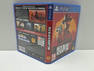 red dead redemption 2 ps4