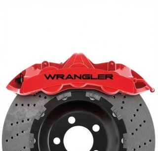 6 pegatinas WRANGLER para pinzas de freno