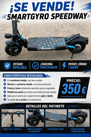 Patinete SmartGyro Speedway