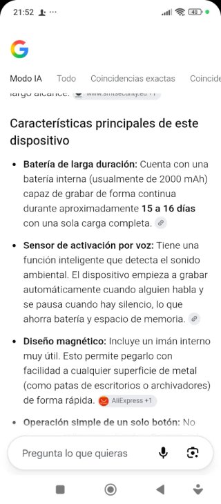 Grabadora de voz digital negra
