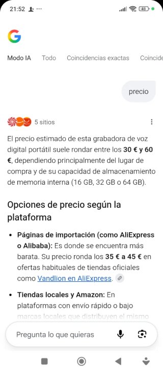 Grabadora de voz digital negra