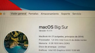 MacBook Air A1465 Plata