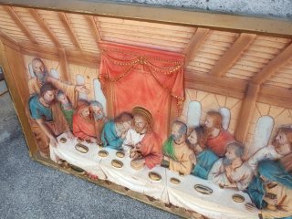 A Última Ceia em relevo 3D