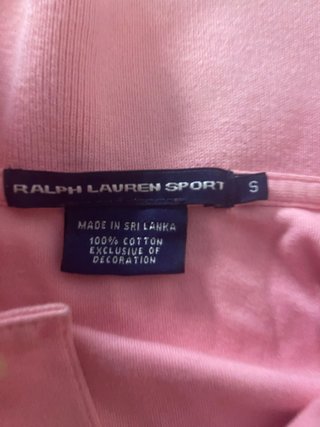 Camisa Polo Ralph Lauren Vintage Rosa Talla S