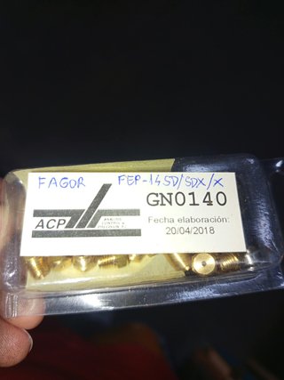 LOTE 10 kit iniettori Gas Natural Fagor Cointra