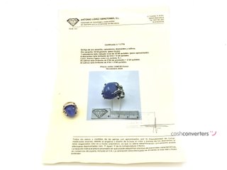 sortija oro 18k con piedra con diamante