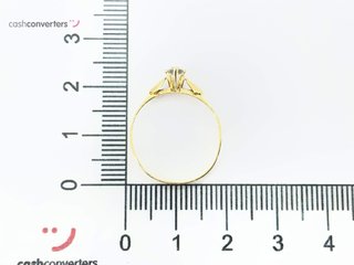 anillo oro 18k con piedra con circonita