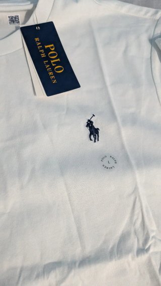 Polo Ralph Lauren Camiseta Blanca Bordada Talla L