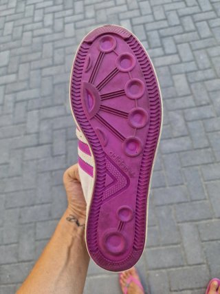 Adidas Basket Profi Mid Greige/Fucsia