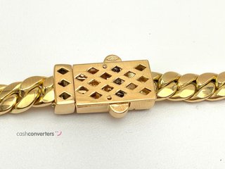 cadena oro 18k con circonita 20cm