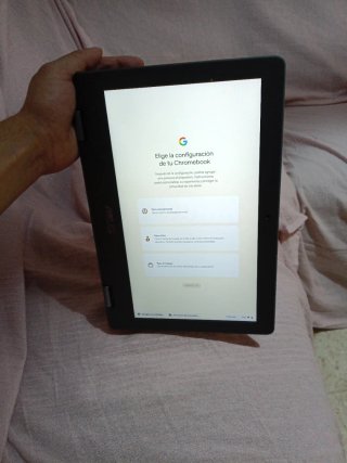 Portátil Asus Chromebook Flip Negro/Plateado