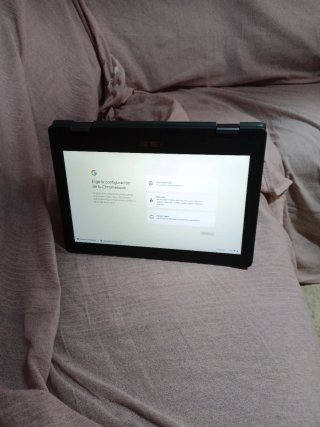 Portátil Asus Chromebook Flip Negro/Plateado